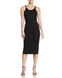 MICHAEL Michael Kors Sleeveless Ribbed Ring-Strap Dress x at Bloomingdales